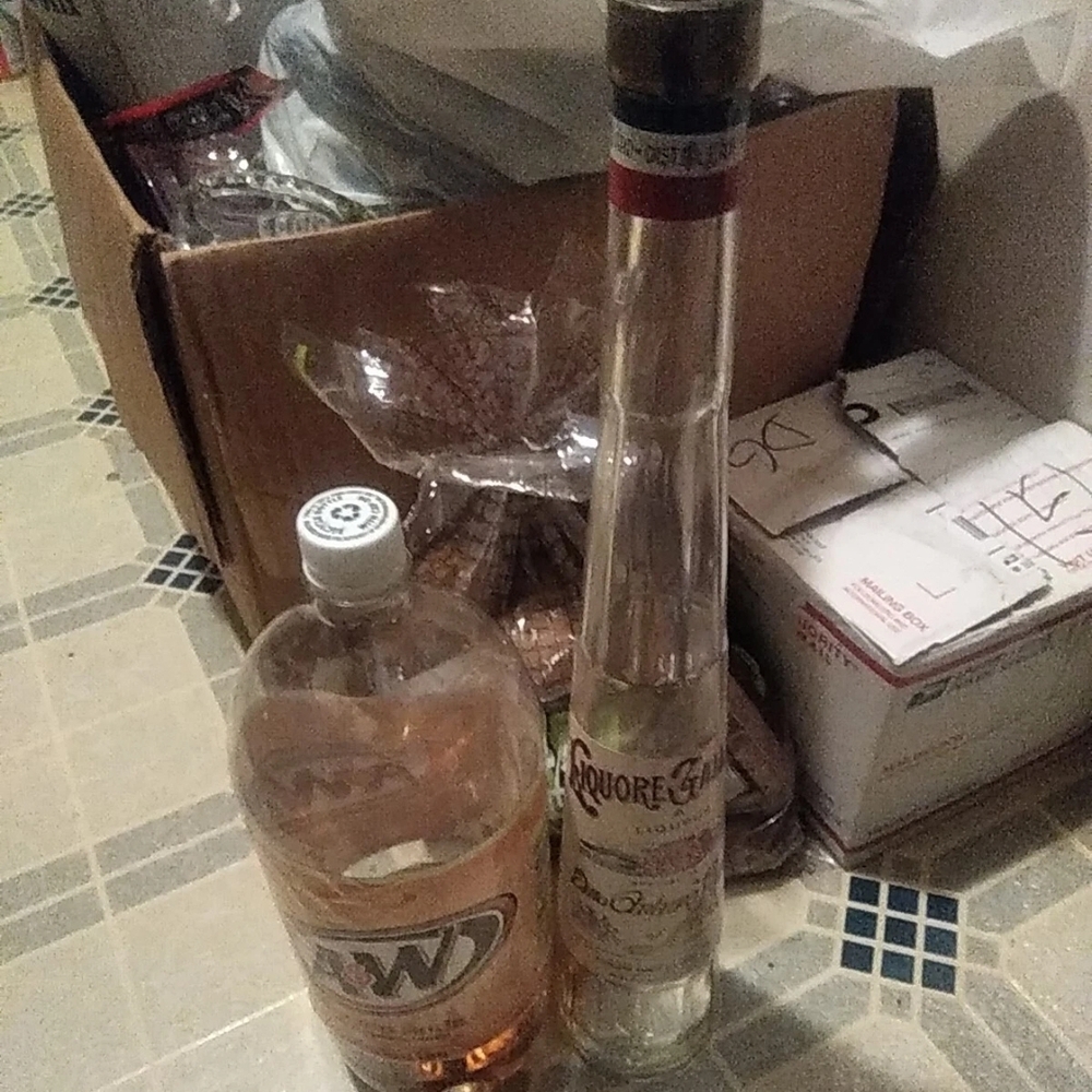 Vtg Liquore Galliano Liqueur Bottle 17" Ditta Arturo Paccari Empty Italy